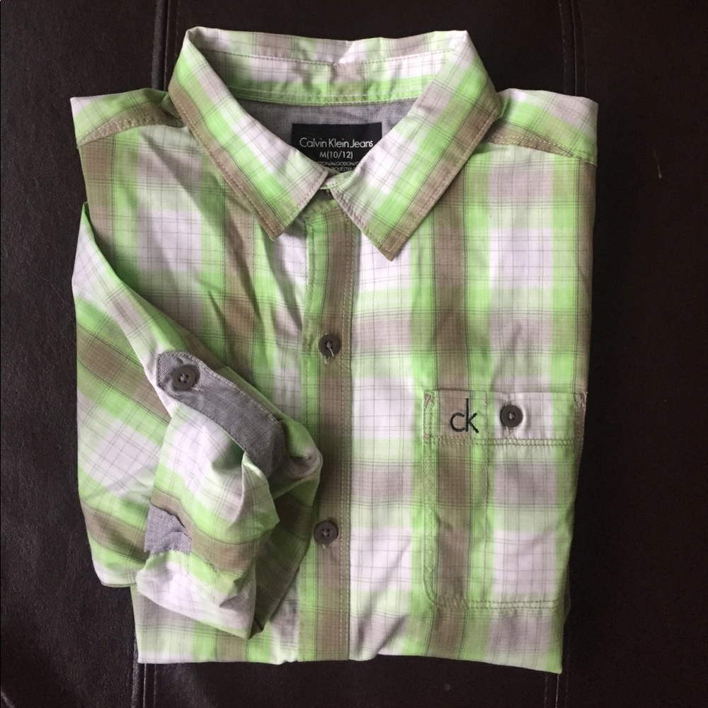 Calvin Klein youth LS button down